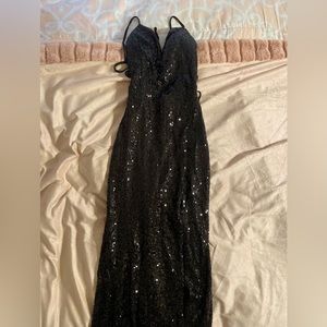 Black Sequin Dress